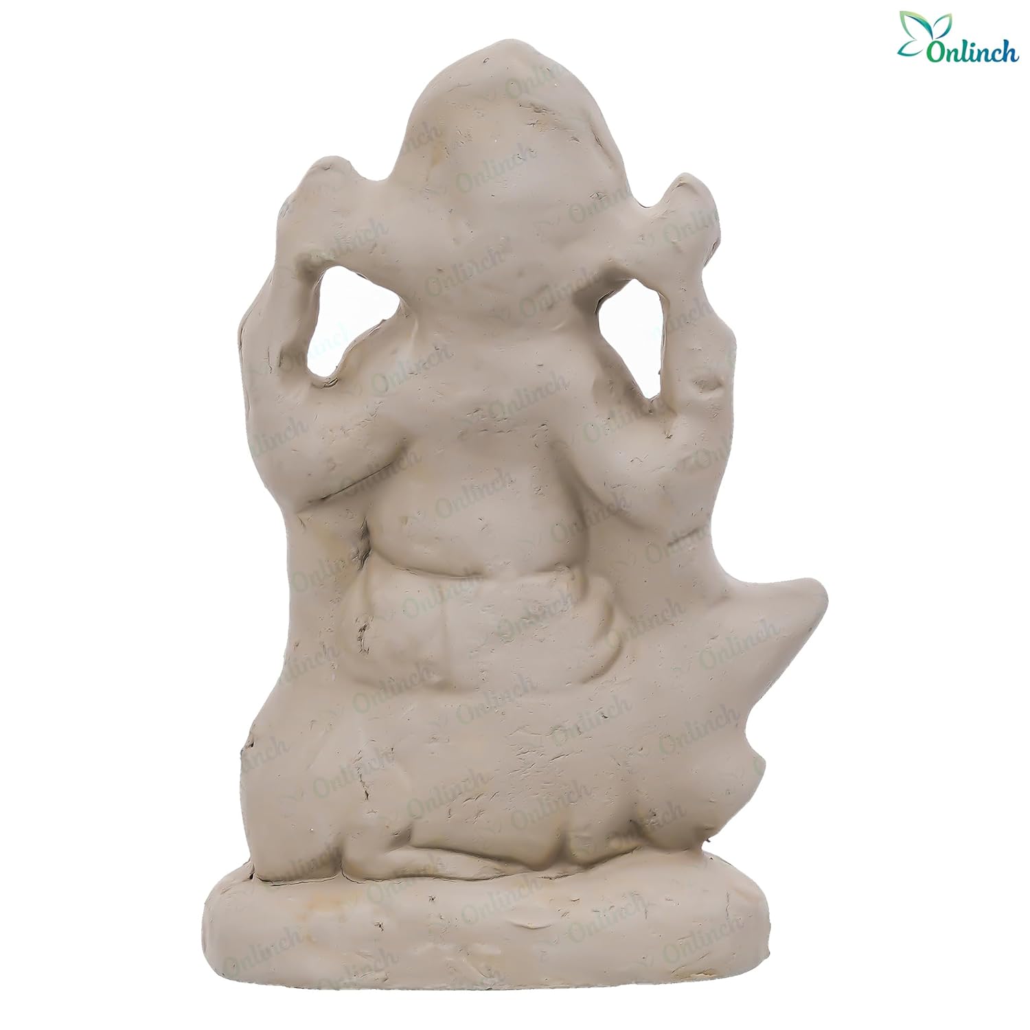 100% Eco - Friendly Traditional Handcrafted Mud Mitti Earthenware Ganesh Idol For Visarjan |Mitti Ganesh Murti | Home Pooja | Ganesh Chaturthi Gift 31 (6.5 Inch, Fantasy, Brown) - Pickkart