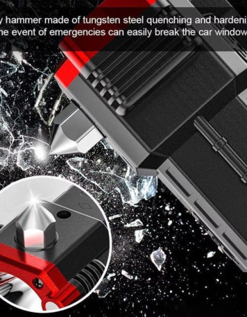 8 in1 Safety Hammer Flashlight Rechargeable Treasure - Pickkart