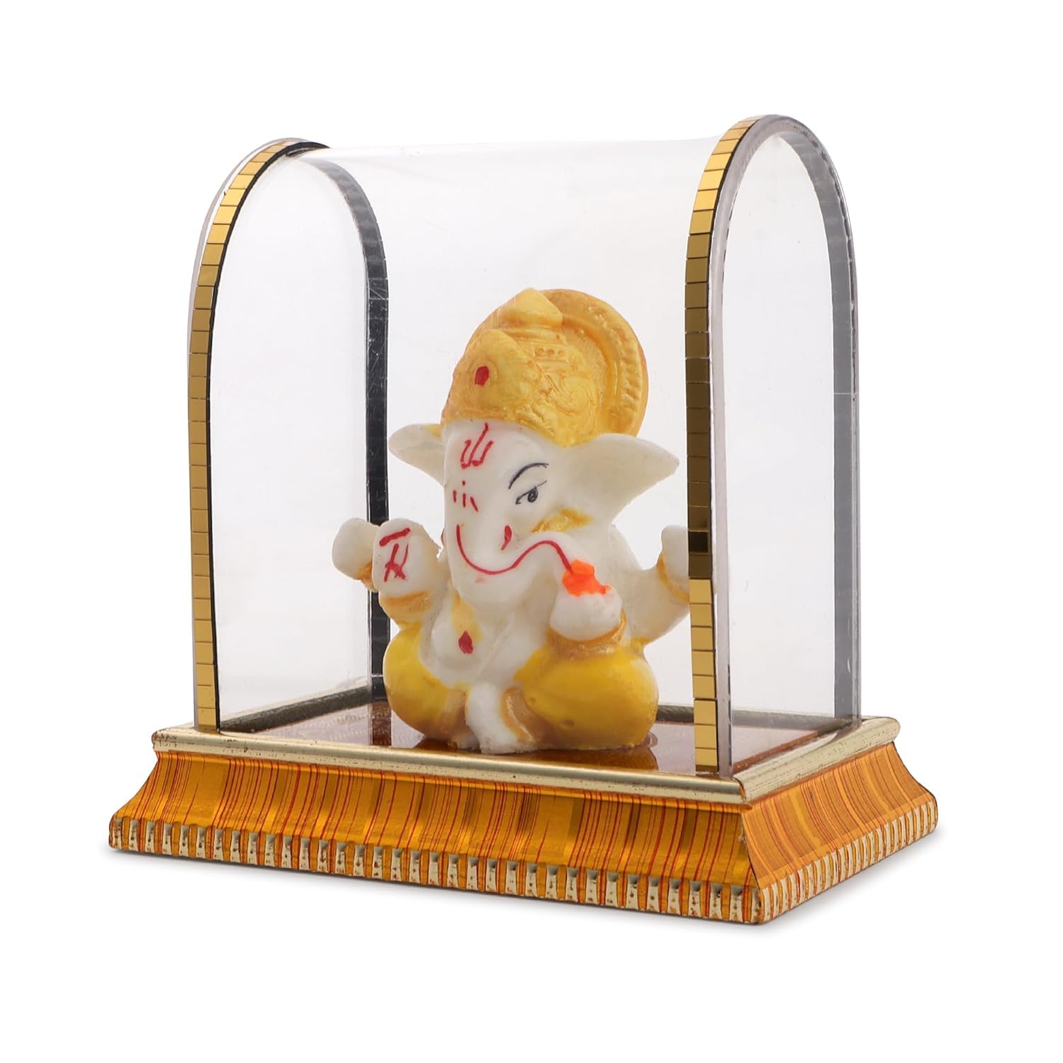AartIsh Ganesha Idol for Car Dashboard,Home Decor, Ganesh Murti Showpiece Gift - Car Dashboard Accessories Idols - Diwali Decoration Items for Home Decor Car Dashboard - Pickkart