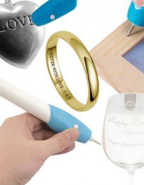 All Surface Writing Engrave Pen | Battery Operated, 2 Engraving Tips(Multicolor) - Pickkart