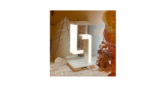 Anti - Gravity Table Night Lamp Light with Mobile Wireless Charging - Pickkart
