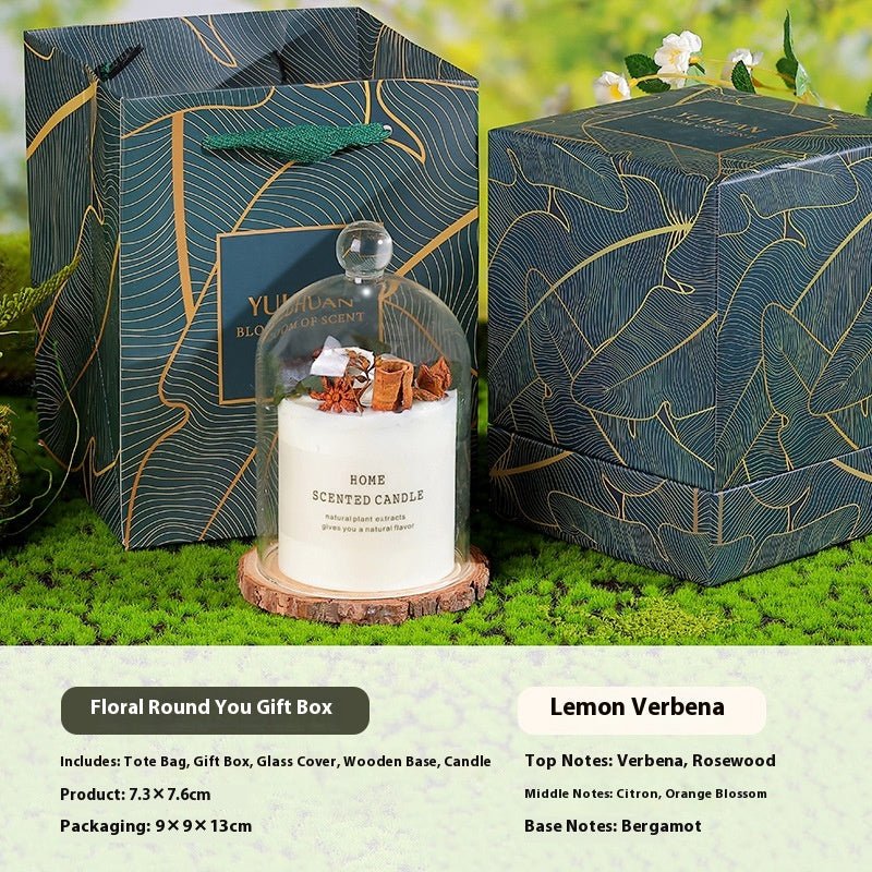 Aromatherapy Candle Hand Gift Real Flower Fragrance Bedroom Decoration - Pickkart