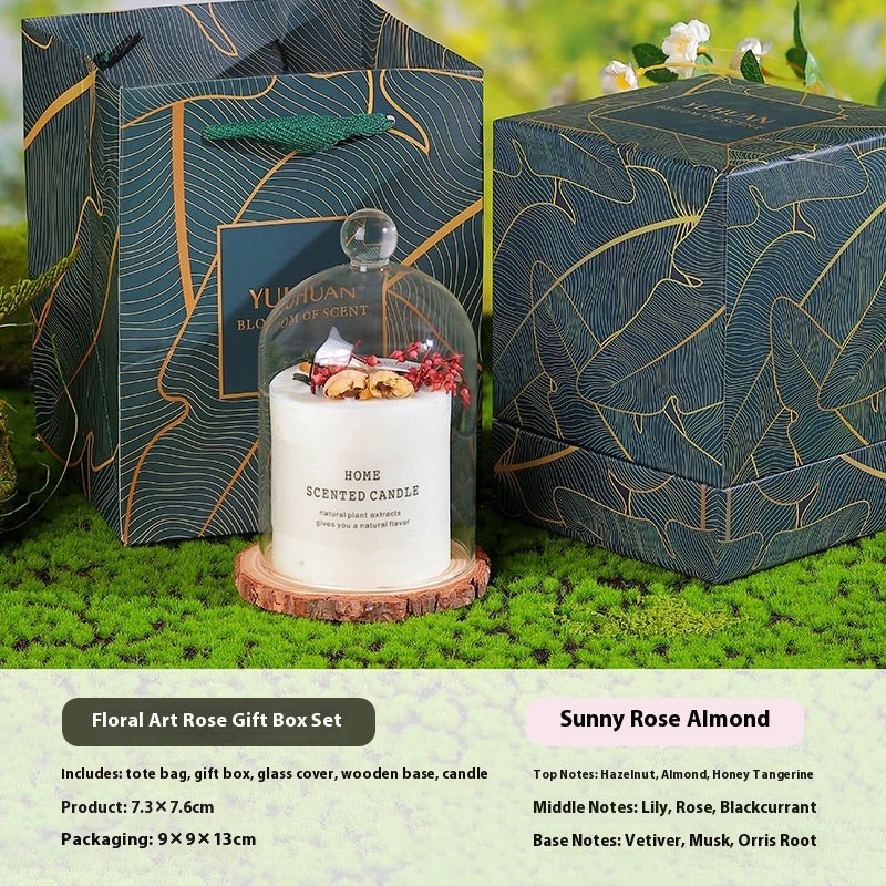 Aromatherapy Candle Hand Gift Real Flower Fragrance Bedroom Decoration - Pickkart