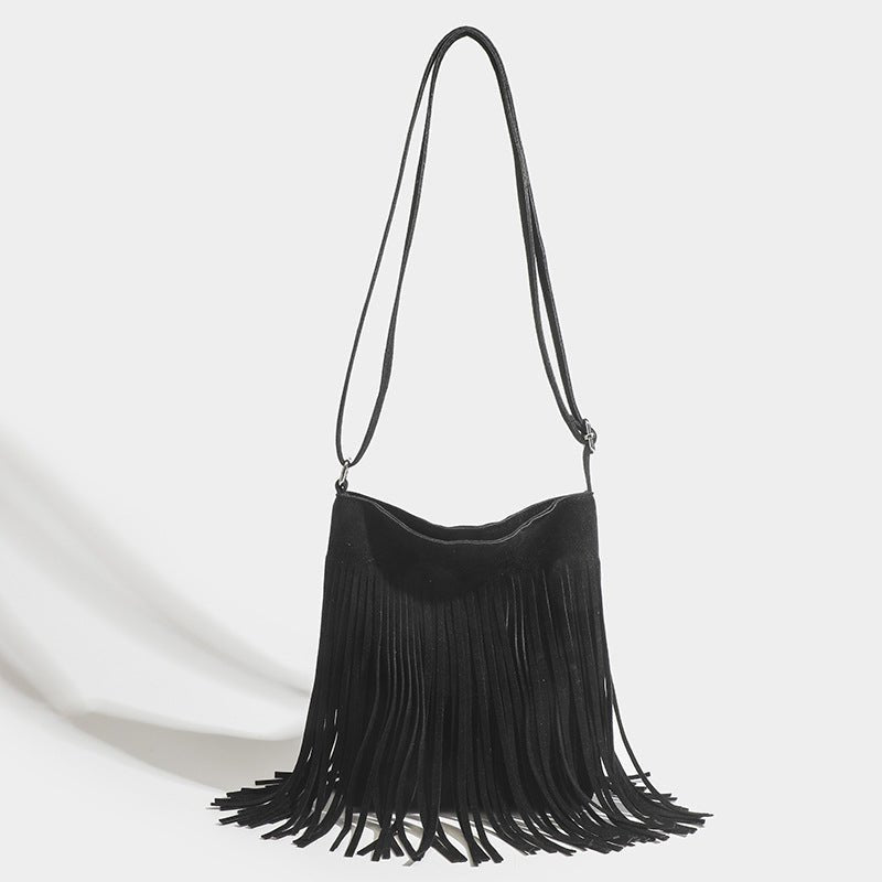 Artistic Tassel Simple And Popular Shoulder Bag - Pickkart