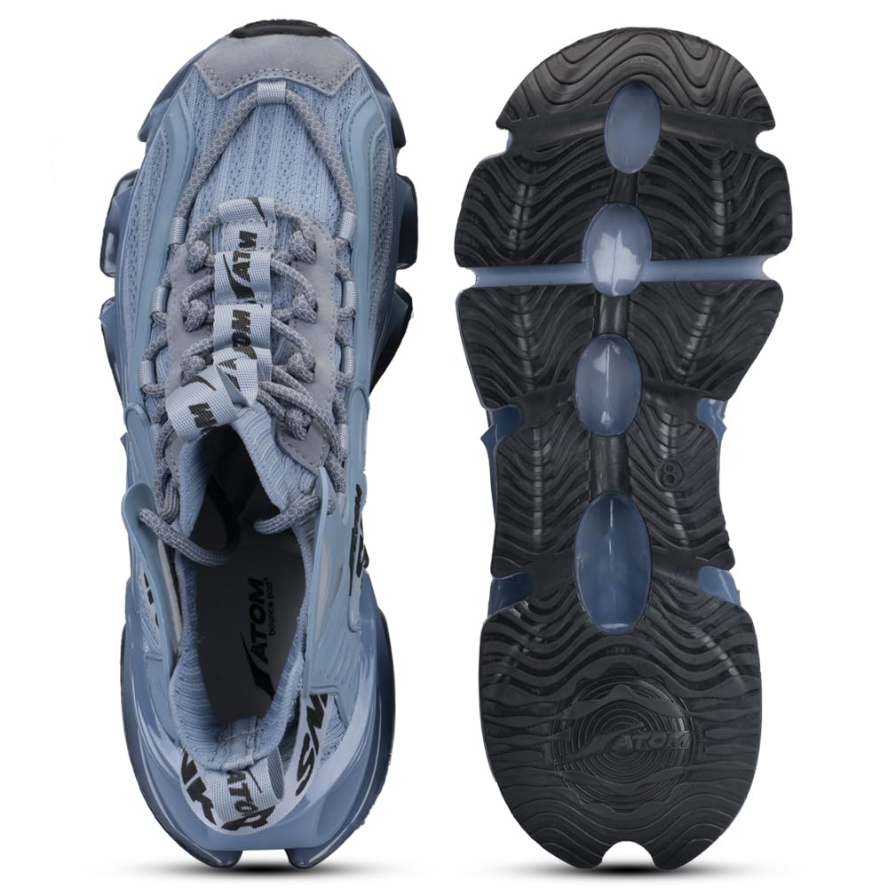 ATOM Alpha Predator Sneakers | Sturdy Sole and Breathable Upper: Outdoor Lace - Up Shoes for Men - Pickkart