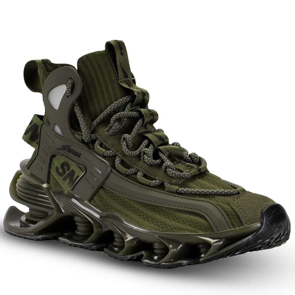 ATOM Alpha Predator Sneakers | Sturdy Sole and Breathable Upper: Outdoor Lace - Up Shoes for Men - Pickkart