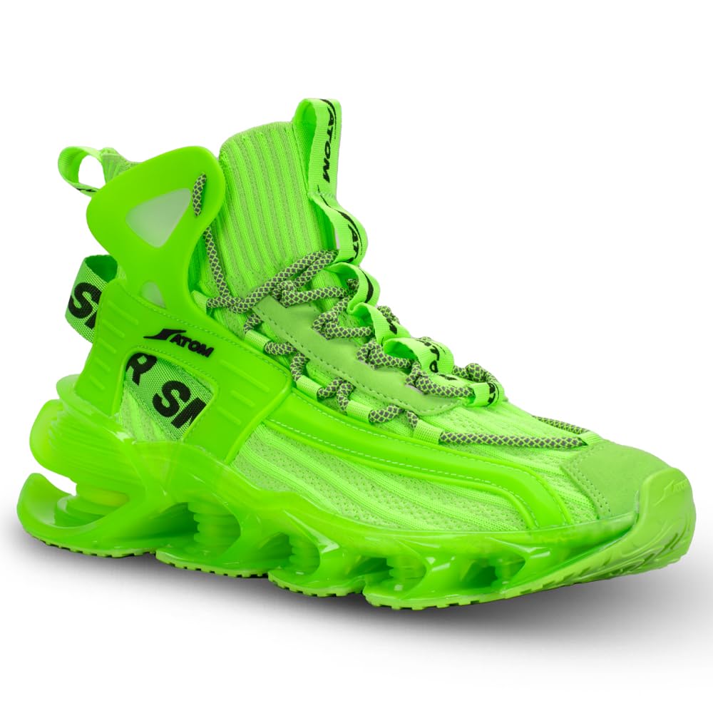 ATOM Alpha Predator Sneakers | Sturdy Sole and Breathable Upper: Outdoor Lace - Up Shoes for Men - Pickkart