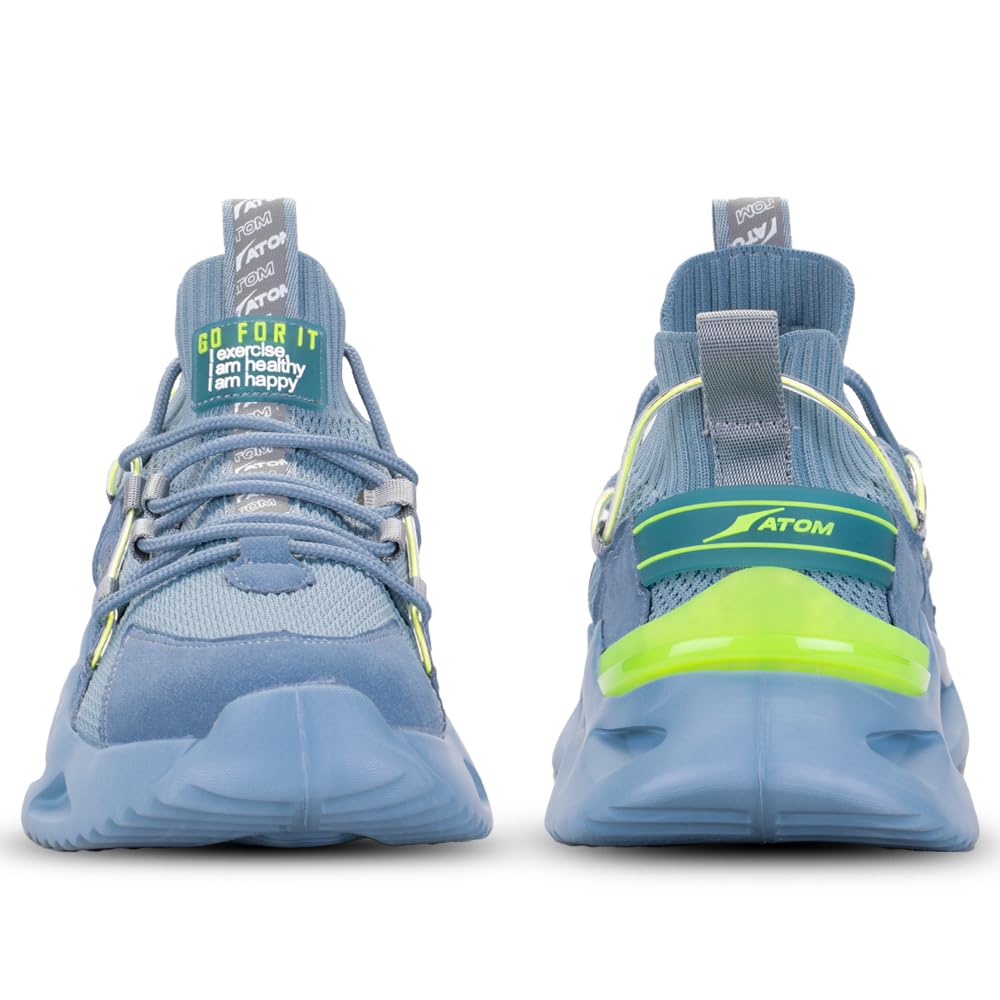 ATOM Casual Sneaker for Men | Stylish & Comfortable Casual Sneakers with Breathable Air Mesh | All - Day Comfort - Pickkart
