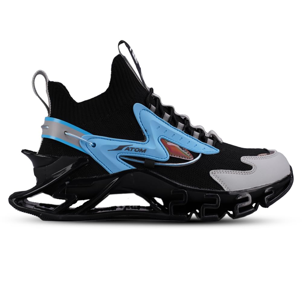 ATOM Men's Spring Edge Alpha 2 Sneakers | Stylish & Comfortable Casual Sneakers with Breathable Air Mesh, Multicolor | All - Day Comfort Shoes - Pickkart