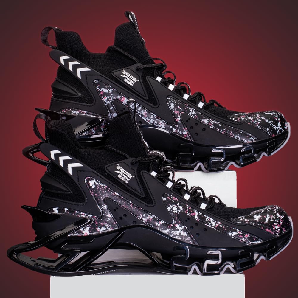 ATOM Multi Print Trendy Casual Sneakers | Men's Intensity Sneakers with Breathable Engineered Mesh Upper and TPU Outsole - Pickkart