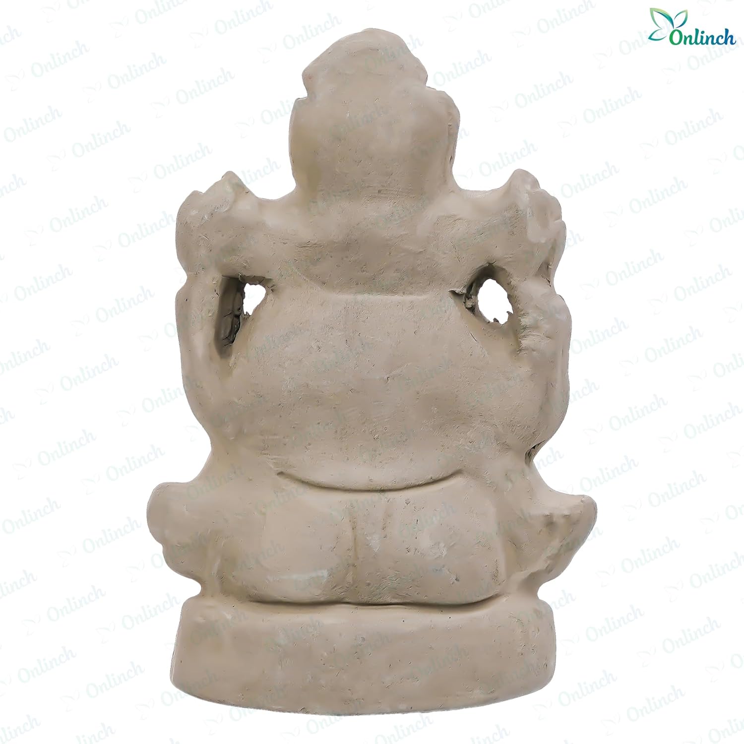 B S NATURAL Eco - Friendly Ganesh Idol cm Clay Ganesha Murti for Home & Visarjan | Biodegradable, Water Soluble with Pooja Kit & Marigold Seeds | Handmade Ganpati Idol for Festivals (10.5 x 7 Cm) - Pickkart