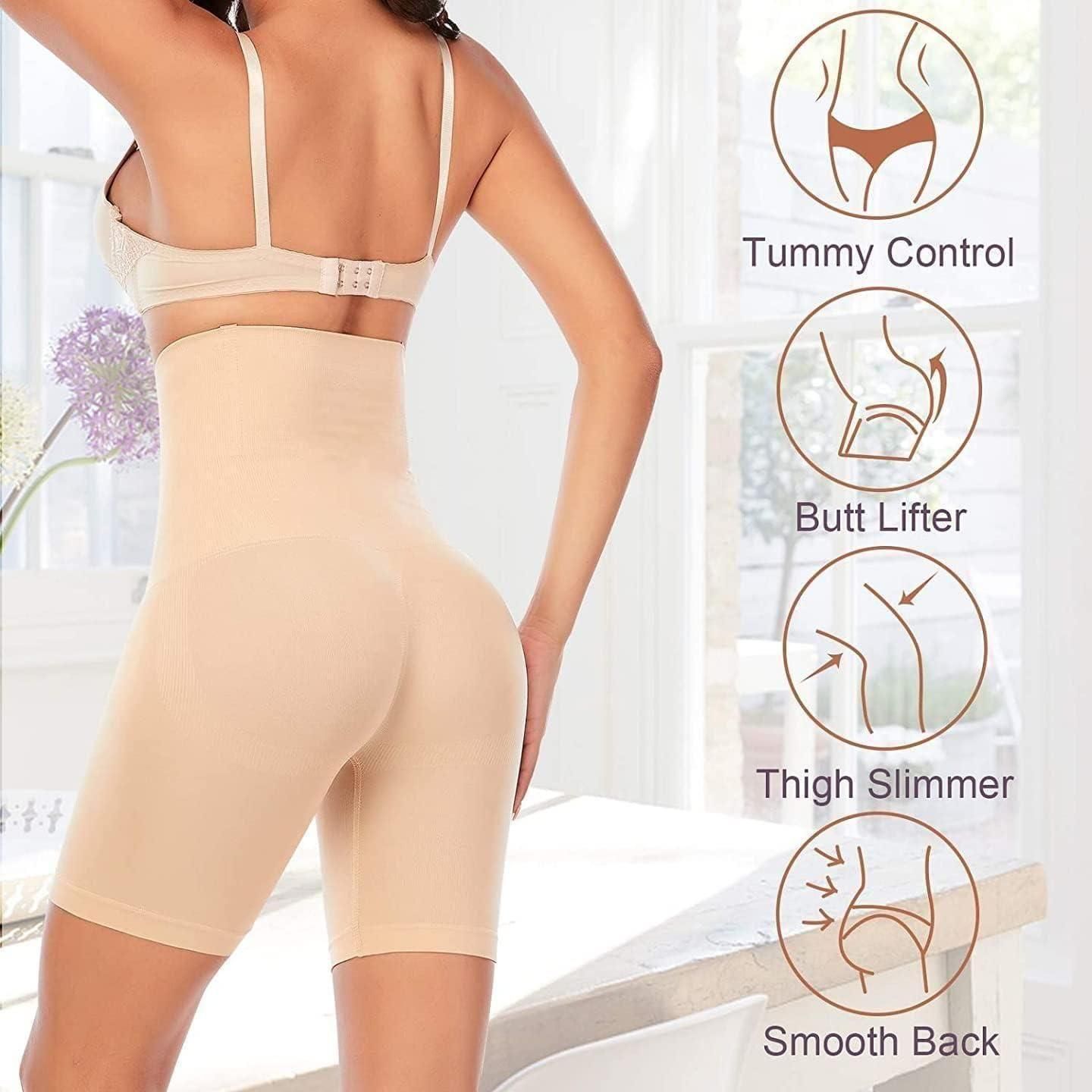 BD 4 - in - 1 Shaper - Quick Slim Shape Wear Tummy, Back, Thighs, Hips - Black/Efffective Seamless Tummy Tucker - Pickkart
