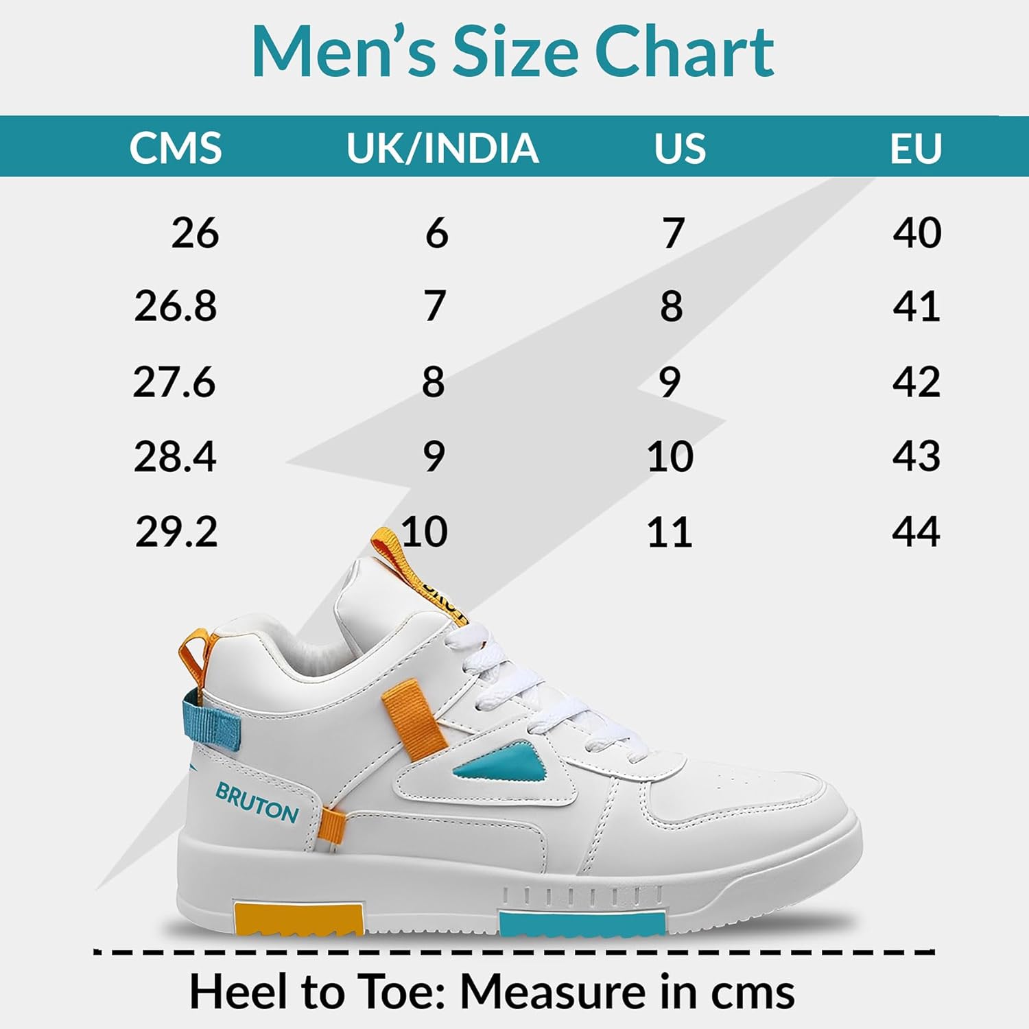 BRUTON Stylish Sneakers Casual Shoes for Men's & Boy's - White - Pickkart