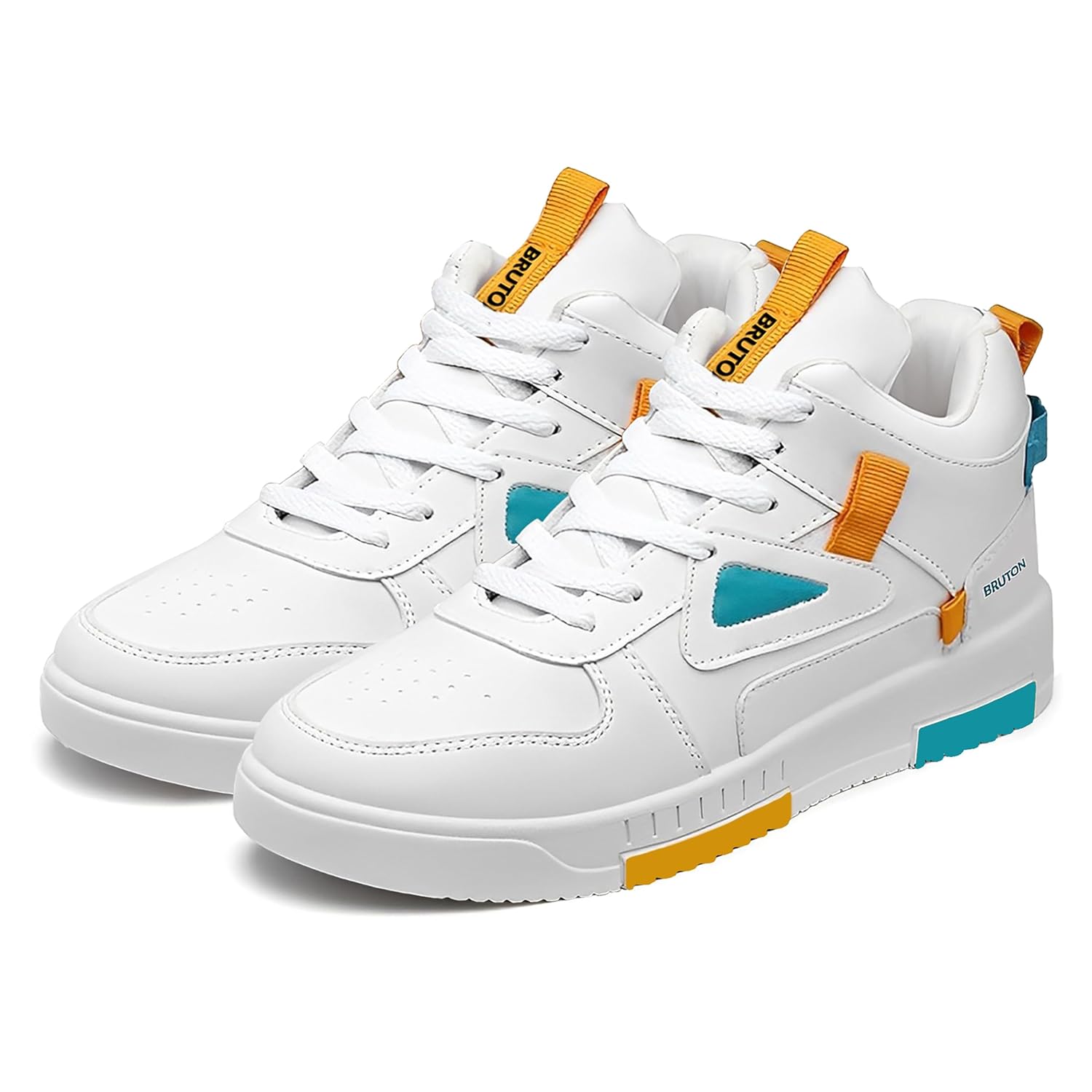 BRUTON Stylish Sneakers Casual Shoes for Men's & Boy's - White - Pickkart