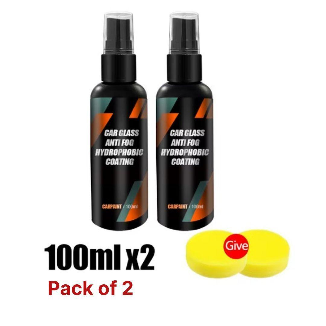 Car Glass Anti - Fog Hydrophobic Coating 100 ml (Pack of 2) - Pickkart