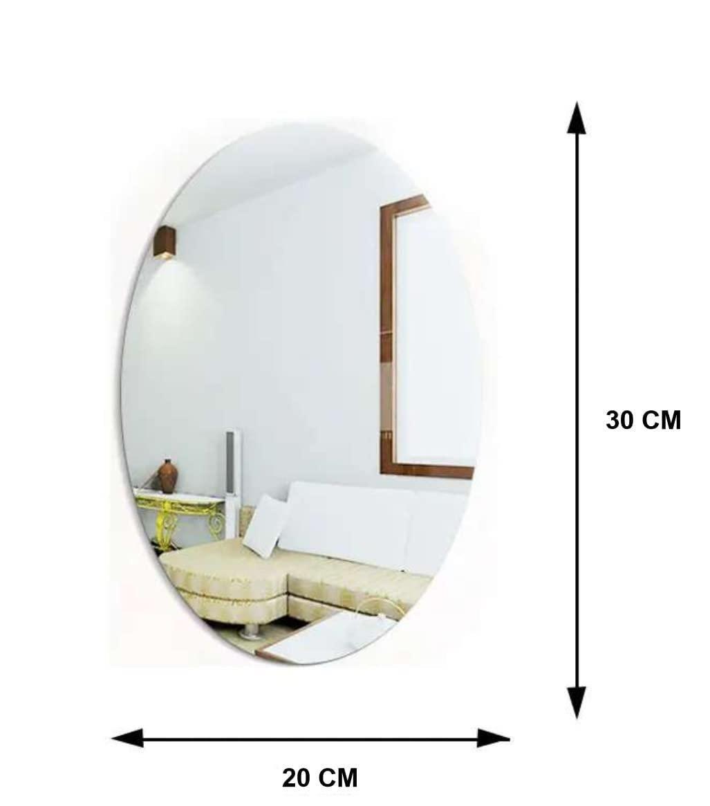 Combo of Oval Shape & Square Shape Mirror (Pack of 2) - Pickkart