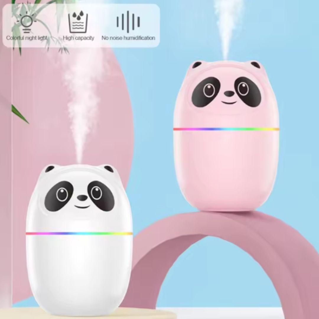 Cool mist panda humidifier with 7 color night light mist spray - Pickkart