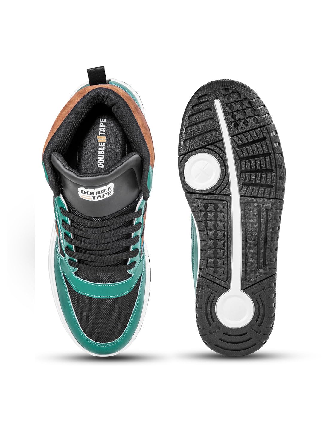 DOUBLE TAPE® Men's Casual Shoes | Trendy Sneakers with Anti - Slip Sole | Lightweight Sports - Inspired Design - Pickkart