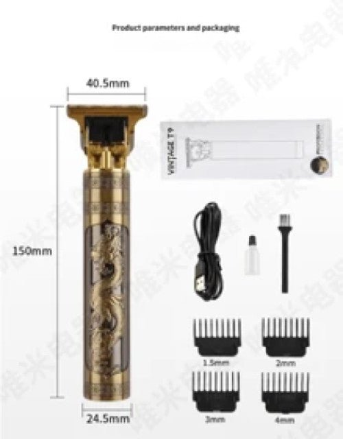 Electric Hairdresser Oil Shaving Head Electric Pusher Carving Trimmer Cutting Hair Precision Clipper for Men Care ( Pack Of 2 ) - Pickkart