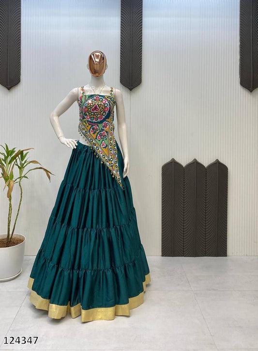 Hand stitched Designer Lehnga with Blouse - Pickkart