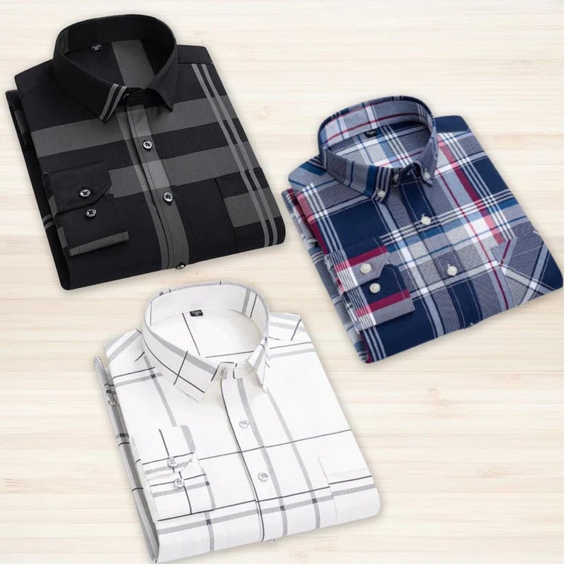 Pack of 3 Check Shirts - Pickkart