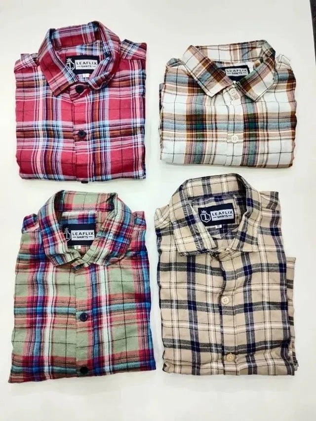 Pack of 4 check shirts - Pickkart