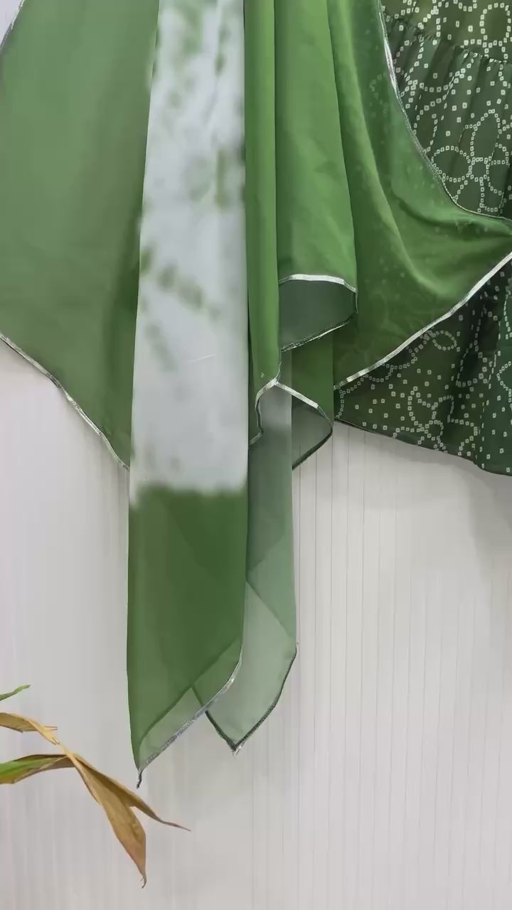 GEORGETTE DESIGN LEHNGA AND BLOUSE