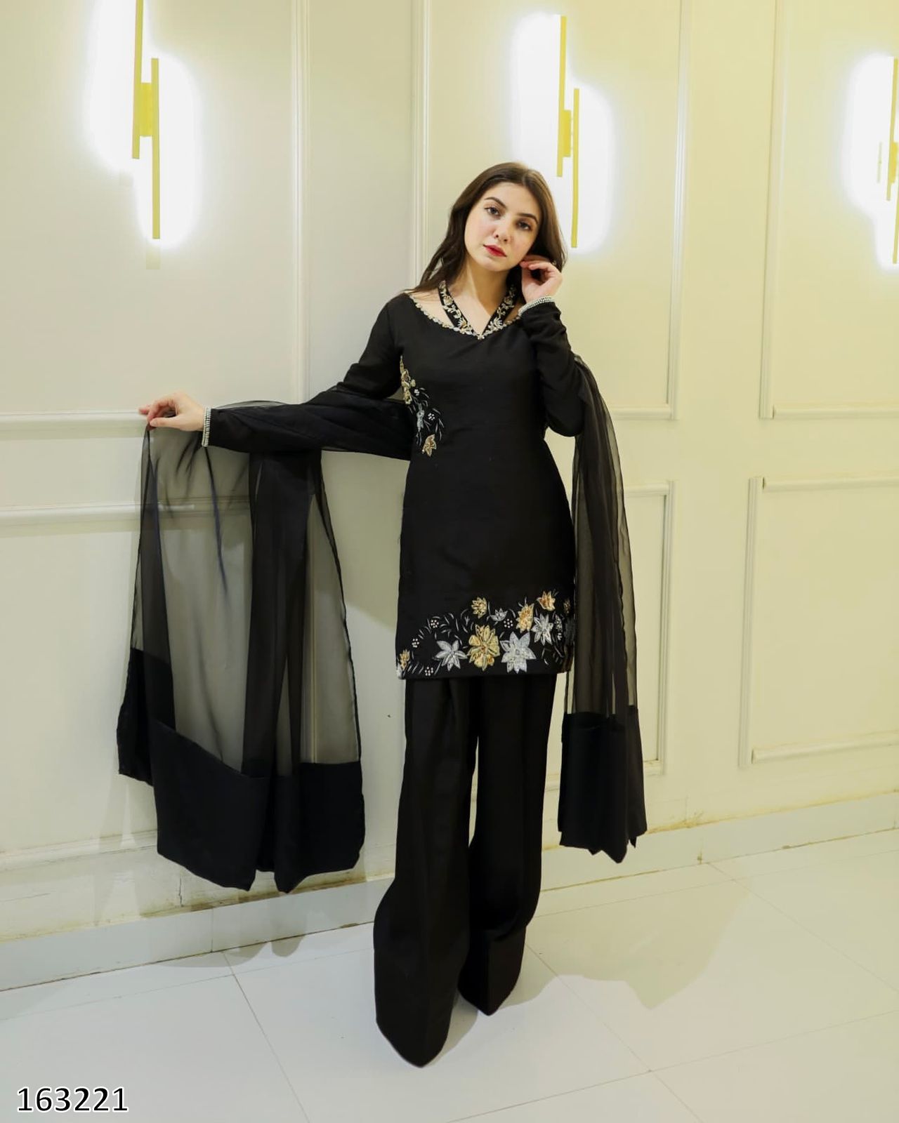 Silk Top - Bottom And Dupatta Set Fully Stitched Ready To Wear 🔥😍🥰* - Pickkart