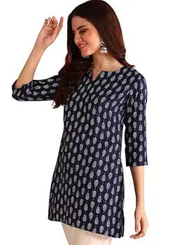 VHD IMPEX Women's Short Kurti Rayon | Ladies Ethnic Tunic - Pickkart