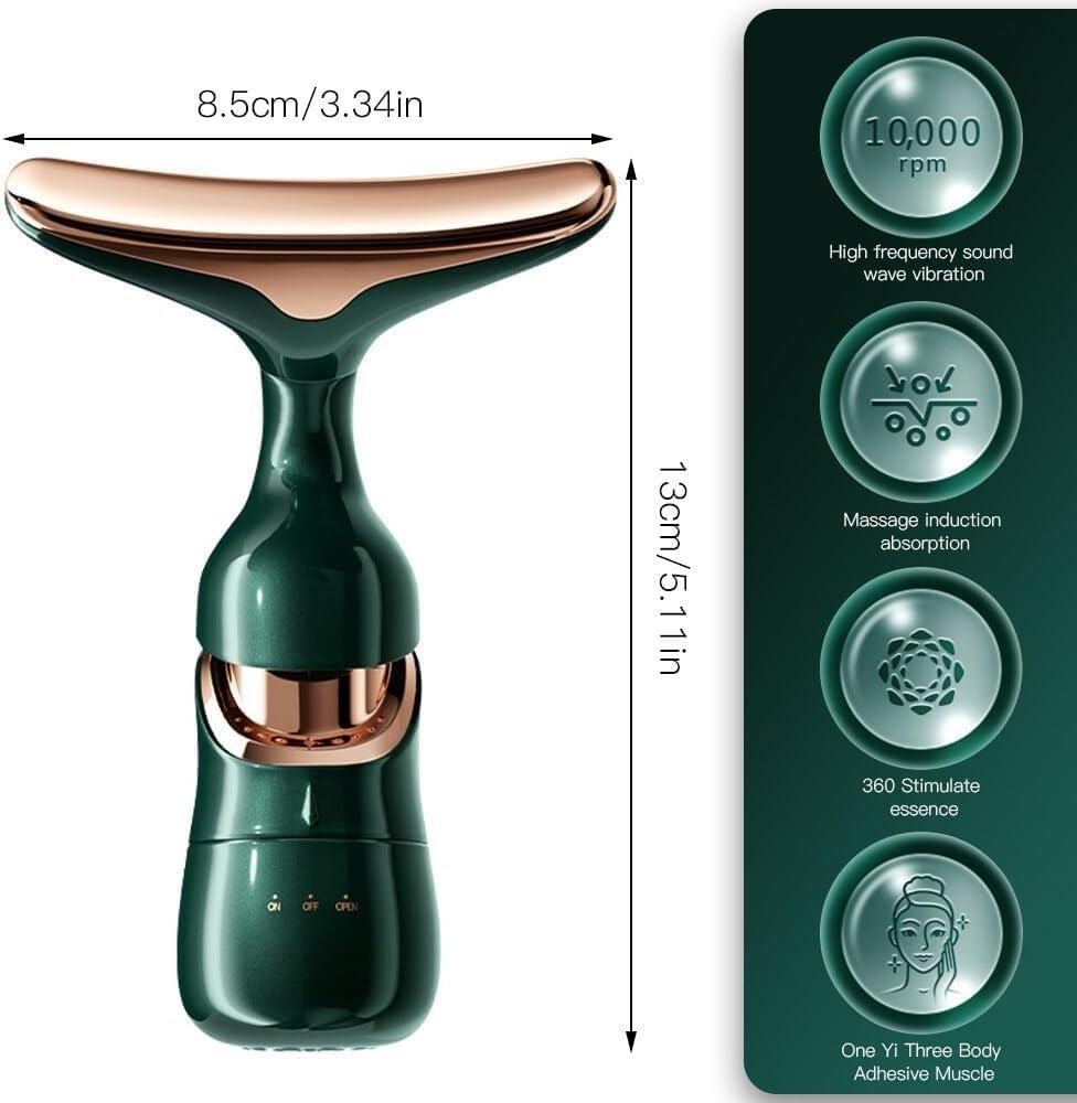 2 In 1 Anti Wrinkles Facial Massager For Skin Care - Pickkart