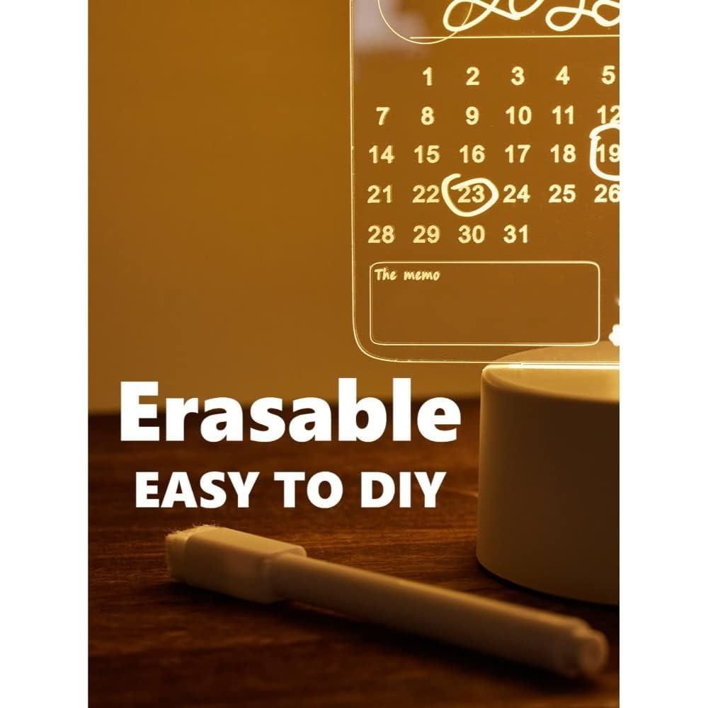 3D Acrylic Writing Board with Pen and Light - Pickkart