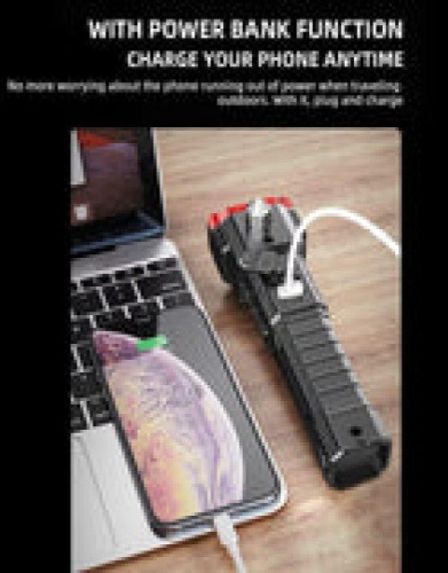 8 in1 Safety Hammer Flashlight Rechargeable Treasure - Pickkart