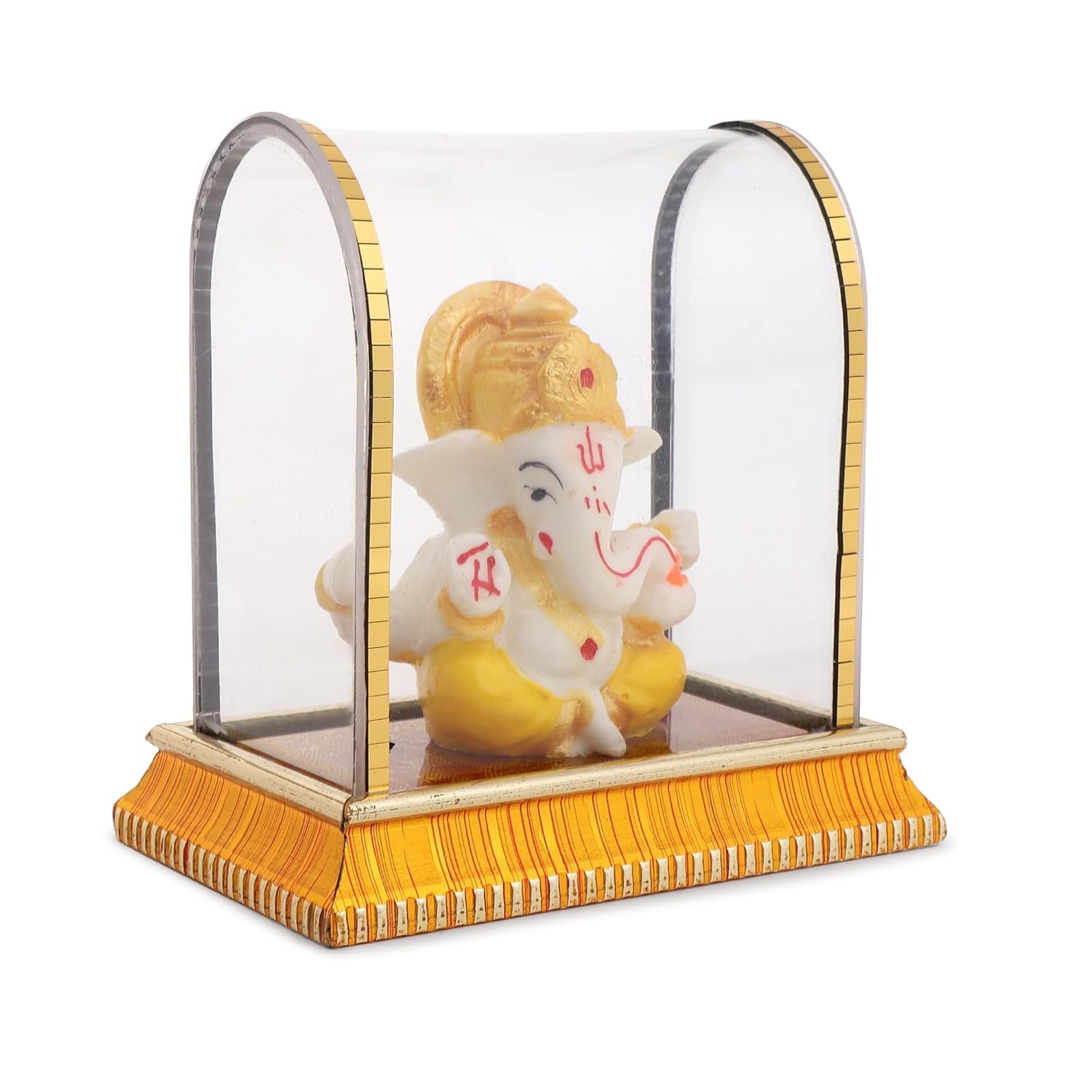 AartIsh Ganesha Idol for Car Dashboard,Home Decor, Ganesh Murti Showpiece Gift - Car Dashboard Accessories Idols - Diwali Decoration Items for Home Decor Car Dashboard - Pickkart