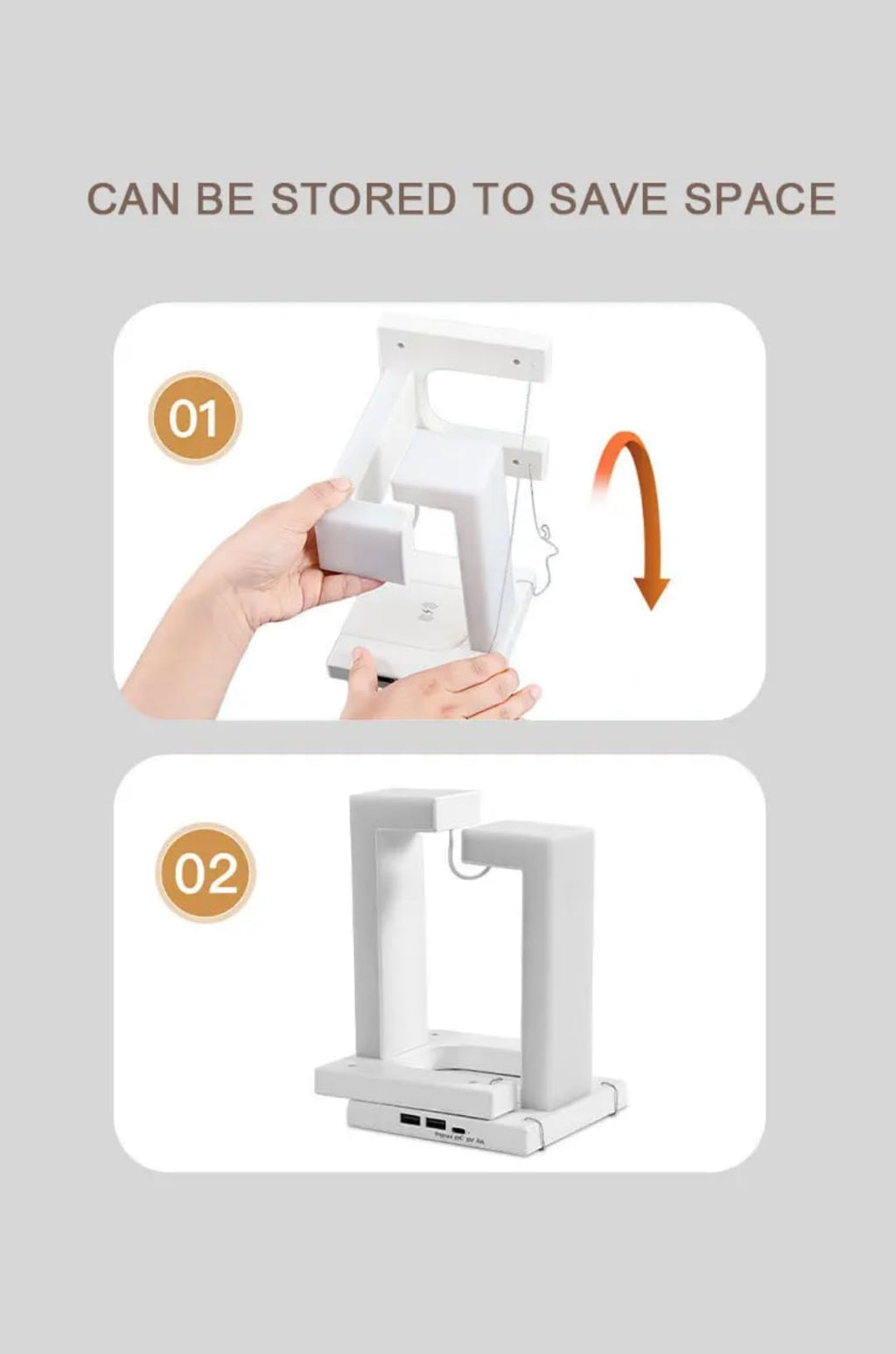 Anti - Gravity Table Night Lamp Light with Mobile Wireless Charging - Pickkart