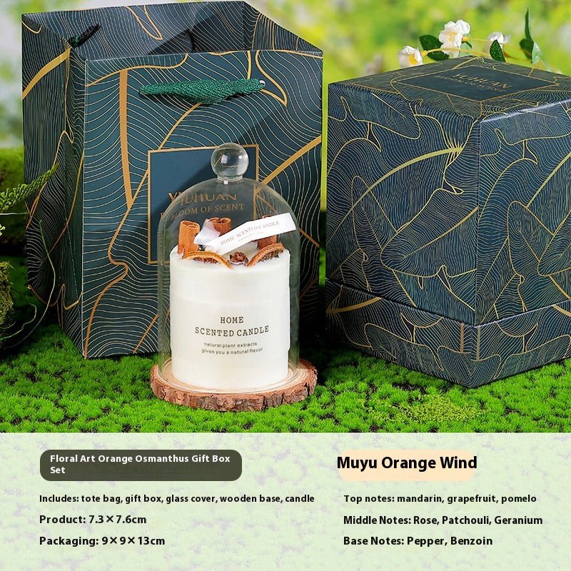 Aromatherapy Candle Hand Gift Real Flower Fragrance Bedroom Decoration - Pickkart