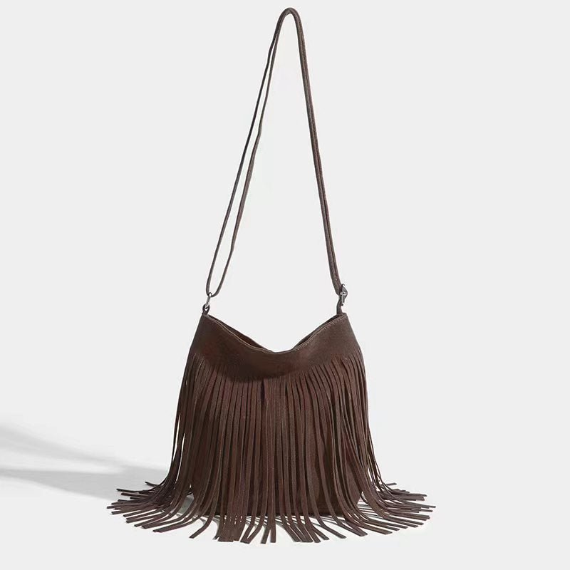 Artistic Tassel Simple And Popular Shoulder Bag - Pickkart