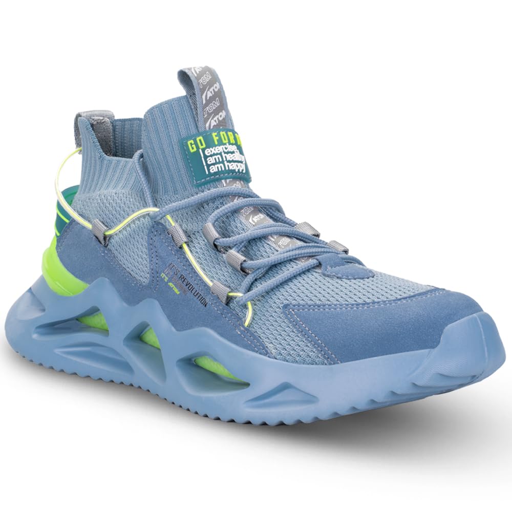 ATOM Casual Sneaker for Men | Stylish & Comfortable Casual Sneakers with Breathable Air Mesh | All - Day Comfort - Pickkart