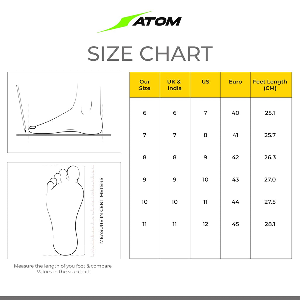 ATOM Casual Sneaker for Men | Stylish & Comfortable Casual Sneakers with Breathable Air Mesh | All - Day Comfort - Pickkart