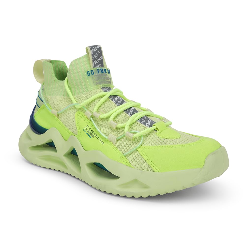 ATOM Casual Sneaker for Men | Stylish & Comfortable Casual Sneakers with Breathable Air Mesh | All - Day Comfort - Pickkart