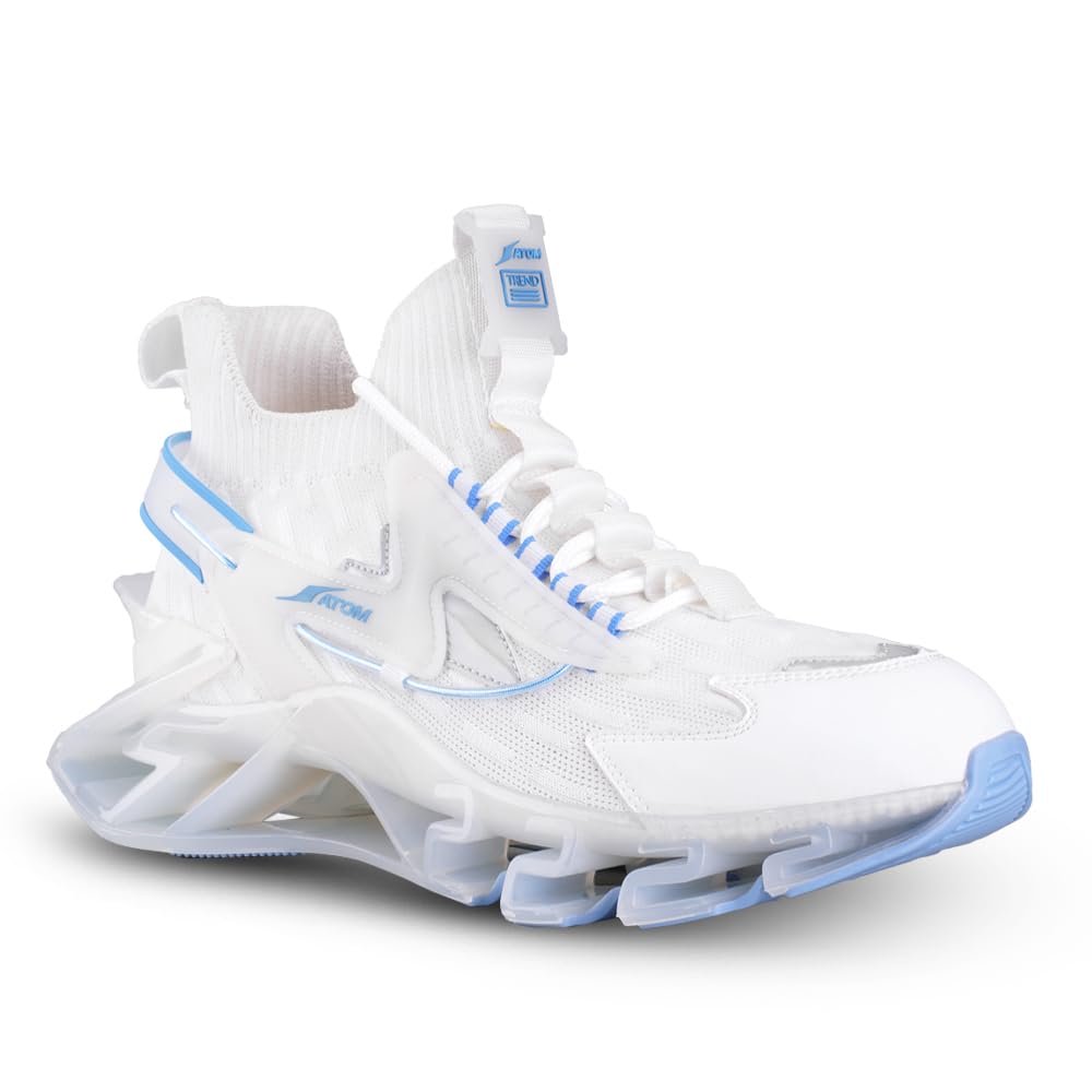 ATOM Men's Spring Edge Alpha 2 Sneakers | Stylish & Comfortable Casual Sneakers with Breathable Air Mesh, Multicolor | All - Day Comfort Shoes - Pickkart