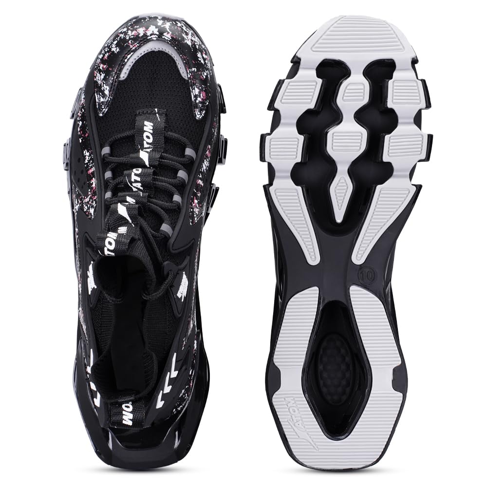ATOM Multi Print Trendy Casual Sneakers | Men's Intensity Sneakers with Breathable Engineered Mesh Upper and TPU Outsole - Pickkart