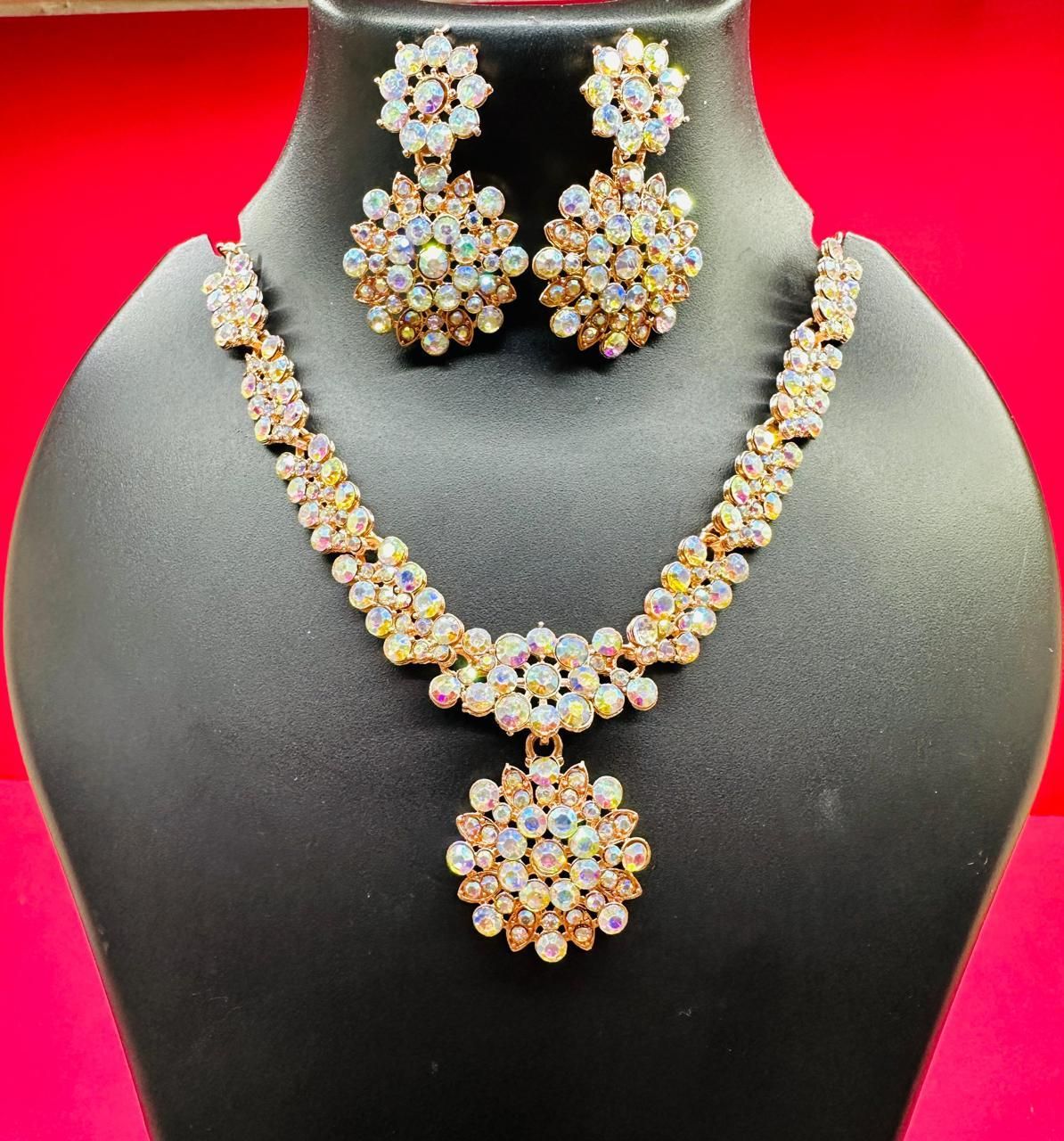 Austrian Diamond Jewellery Set (Set of 3) - Pickkart