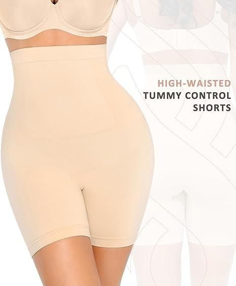BD 4 - in - 1 Shaper - Quick Slim Shape Wear Tummy, Back, Thighs, Hips - Black/Efffective Seamless Tummy Tucker - Pickkart
