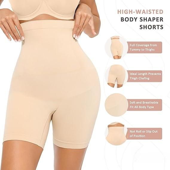 BD 4 - in - 1 Shaper - Quick Slim Shape Wear Tummy, Back, Thighs, Hips - Black/Efffective Seamless Tummy Tucker - Pickkart