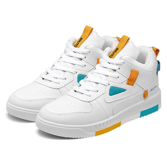 BRUTON Stylish Sneakers Casual Shoes for Men's & Boy's - White - Pickkart