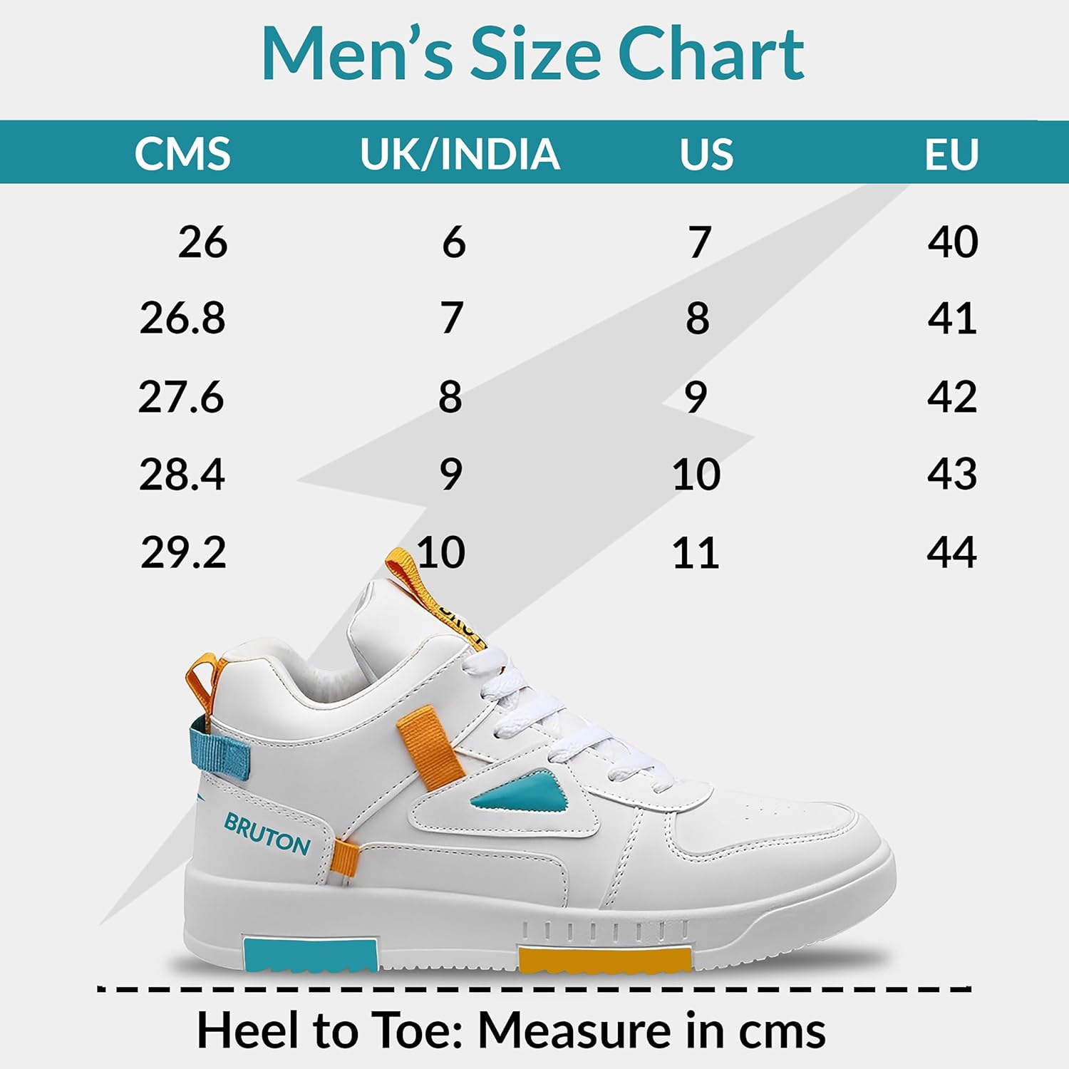 BRUTON Stylish Sneakers Casual Shoes for Men's & Boy's - White - Pickkart