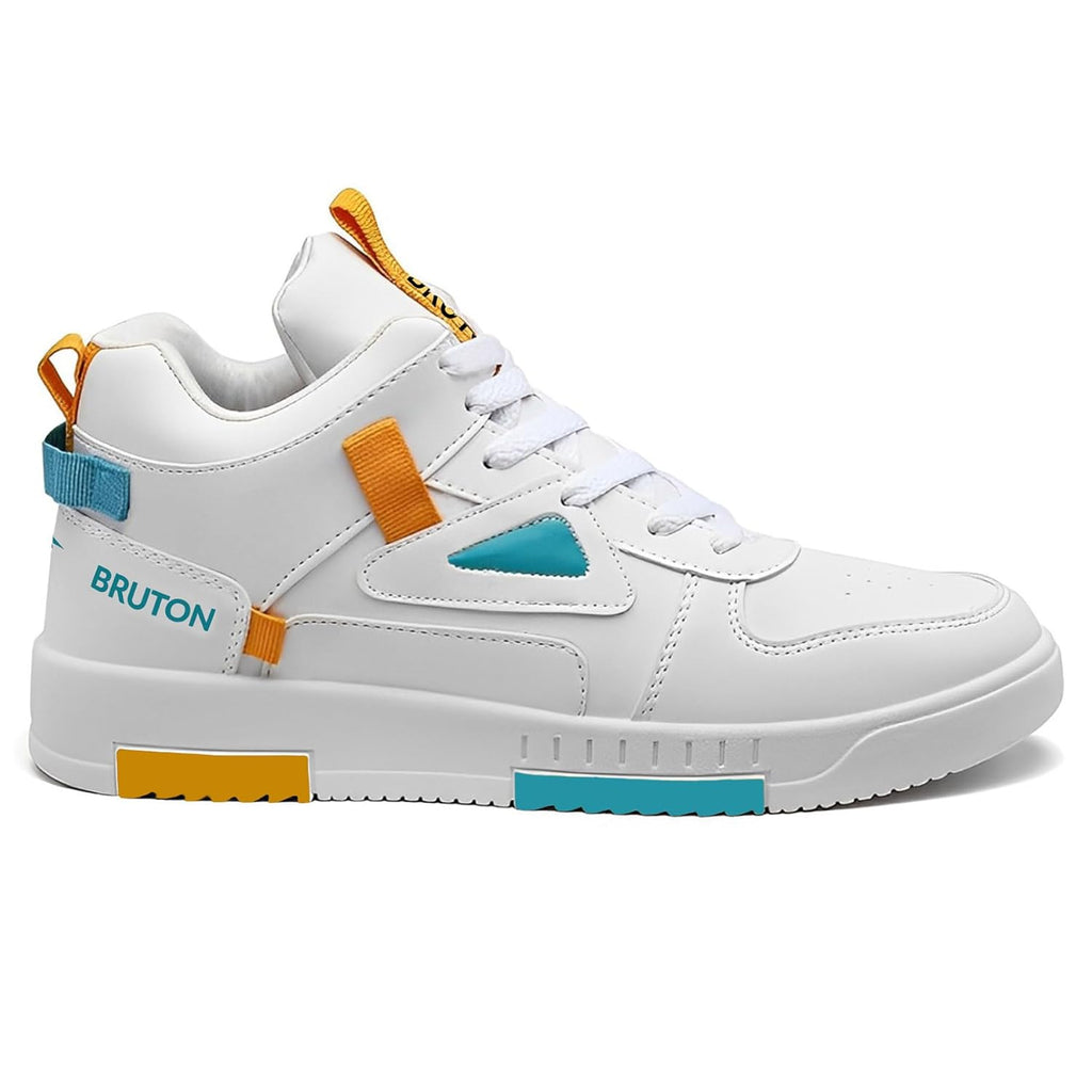BRUTON Stylish Sneakers Casual Shoes for Men's & Boy's - White - Pickkart