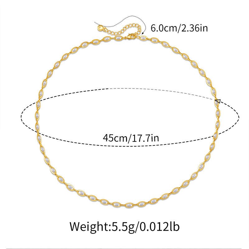 Color - preserving Retro High - grade Elegant Graceful French Necklace - Pickkart