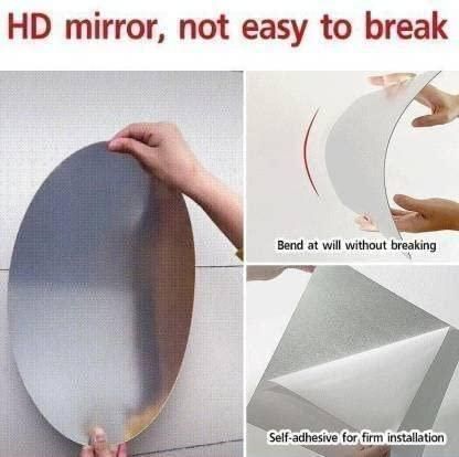 Combo of Oval Shape & Square Shape Mirror (Pack of 2) - Pickkart