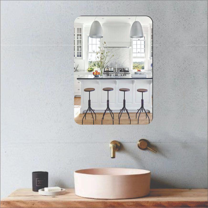 Combo of Oval Shape & Square Shape Mirror (Pack of 2) - Pickkart